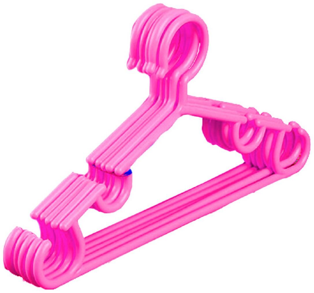 

Kuber Industries Plastic 5 pcs Baby Hanger Set for Wardrobe (Pink) - CTHH18520