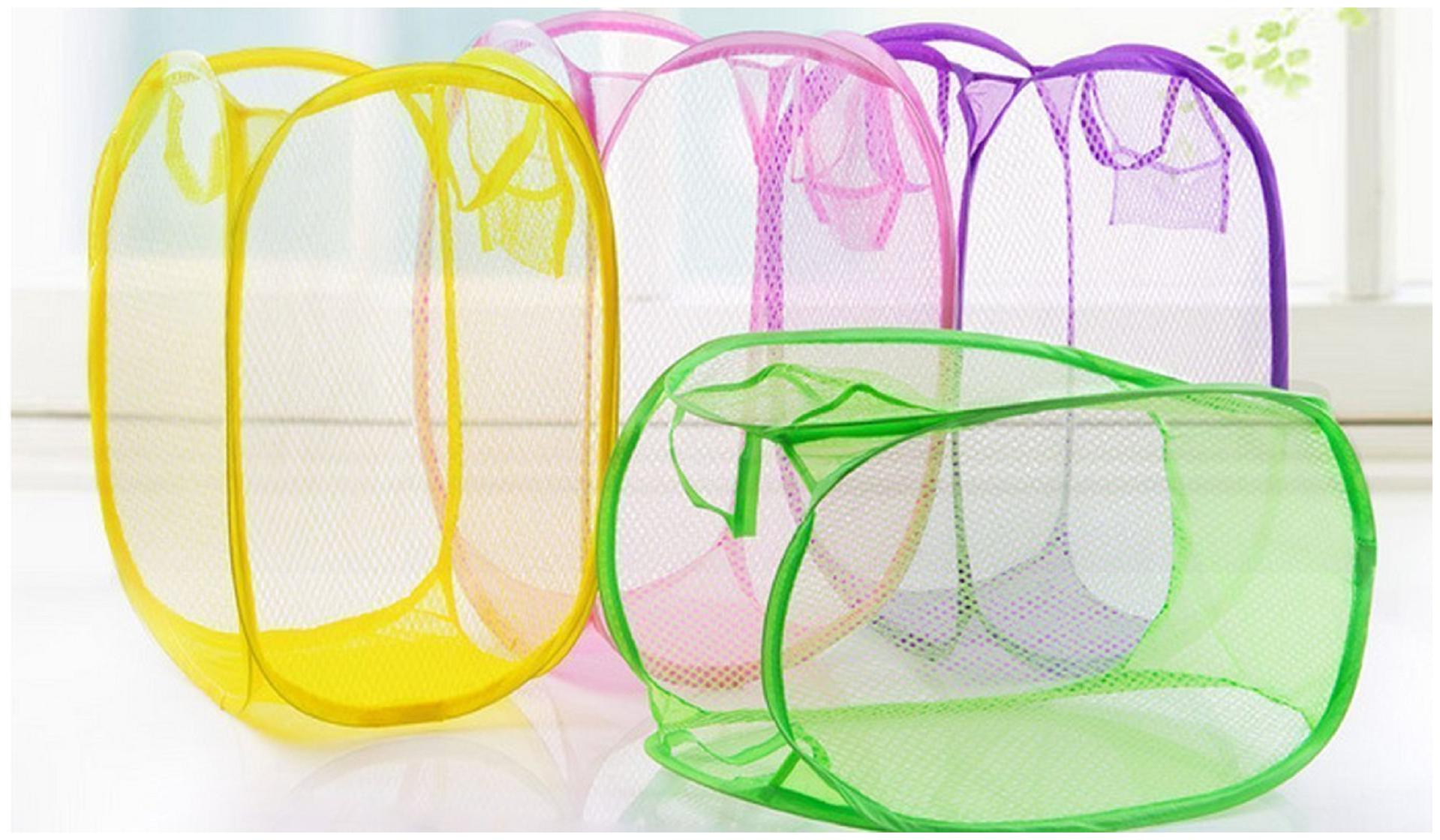 

Kuber Industries Nylon Multi Laundry Basket ( Set of 4 )