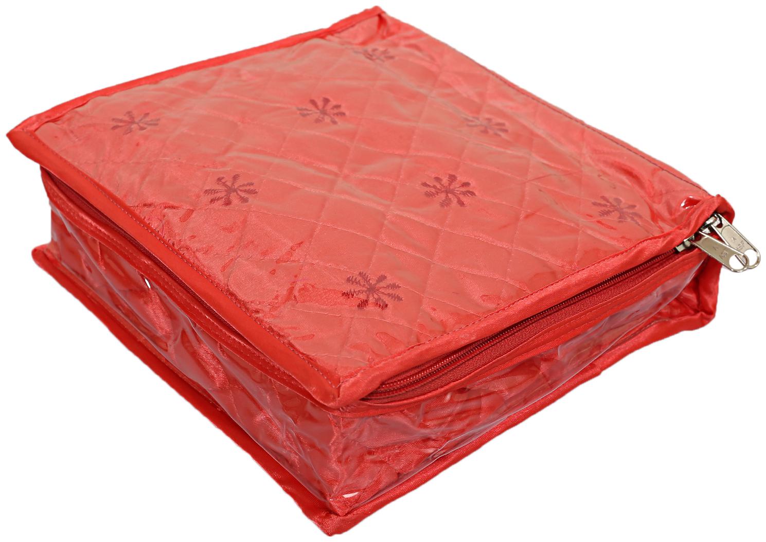 

Kuber Industries Satin 1 pc Jewellery kit (Pink)- CTHH10235