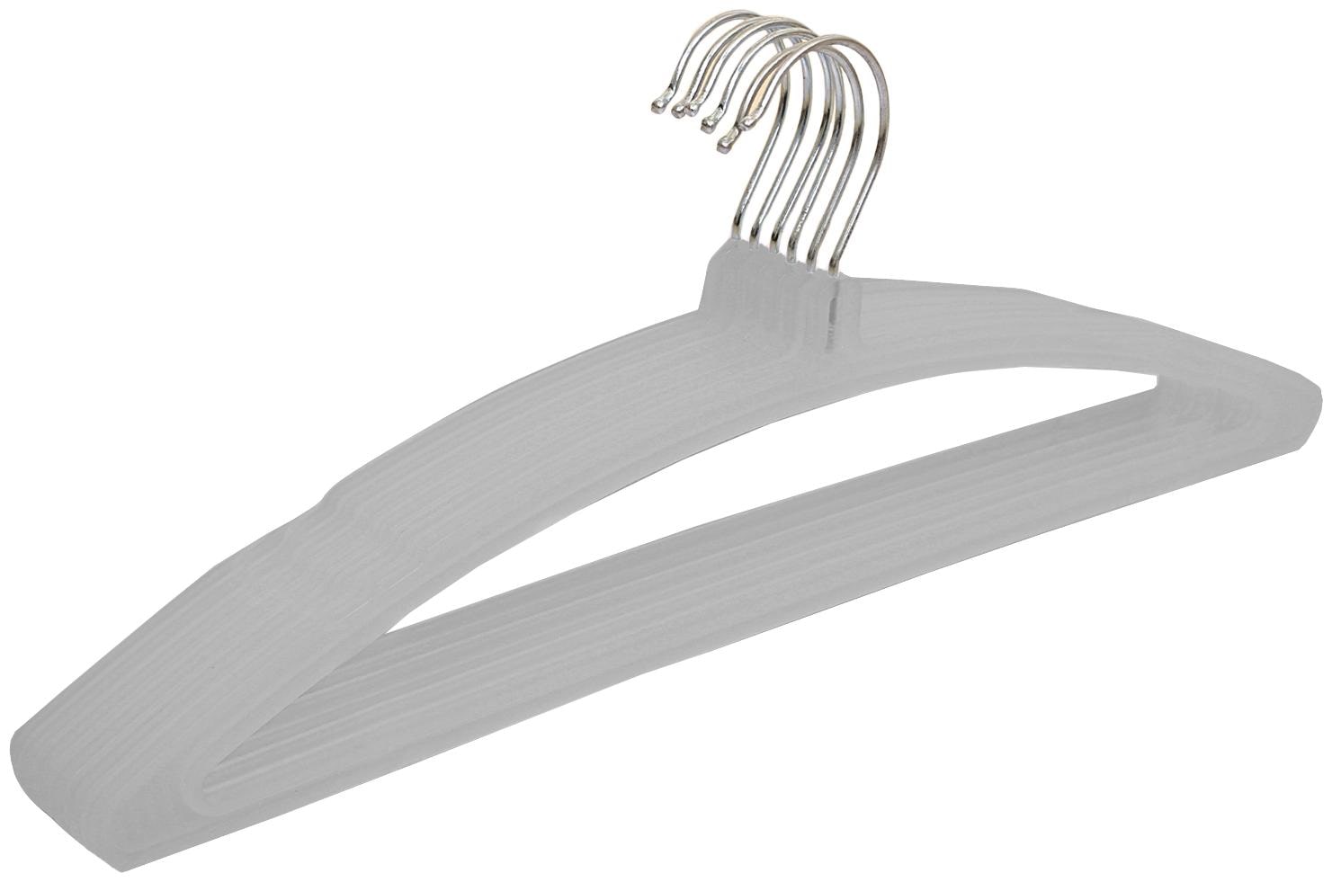 

Kuber Industries Plastic Hanger For Suit Cloth Set of 6 pcs Grey CTHH19418