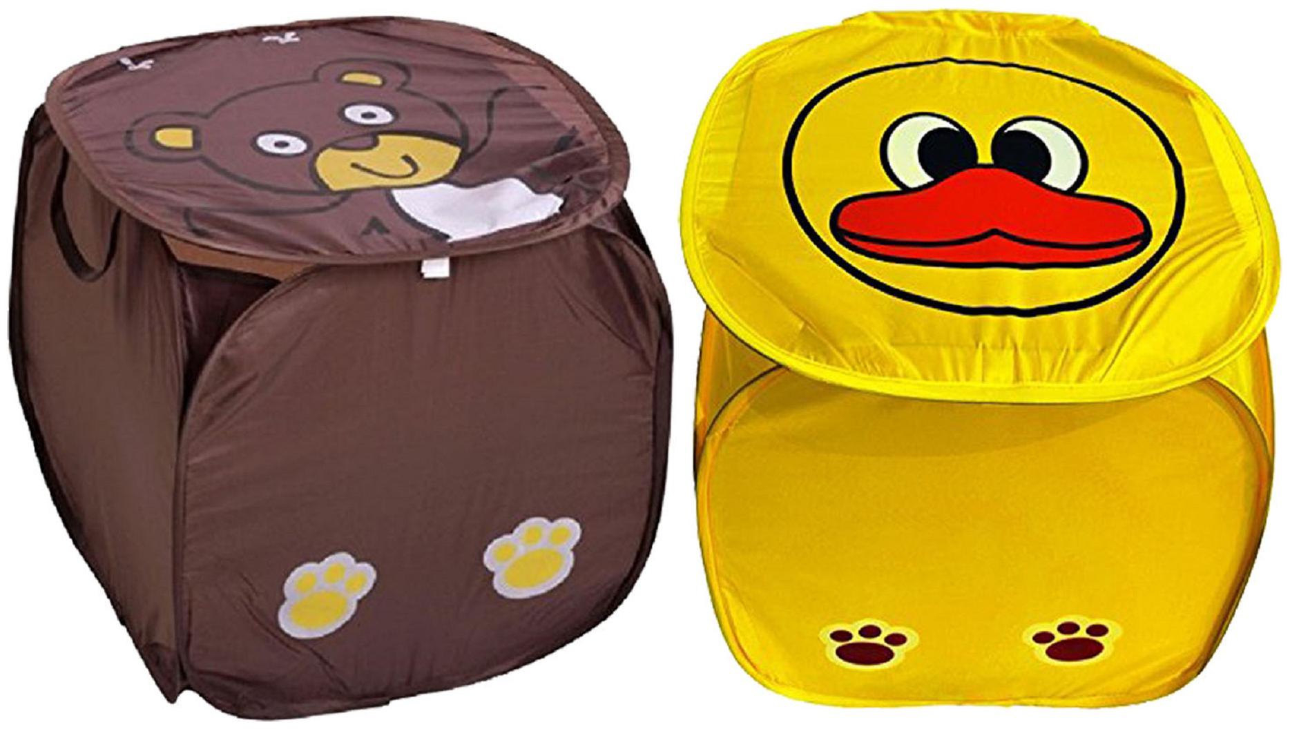 

Kuber Industries Polyester Multi Laundry Basket ( Set of 2 )