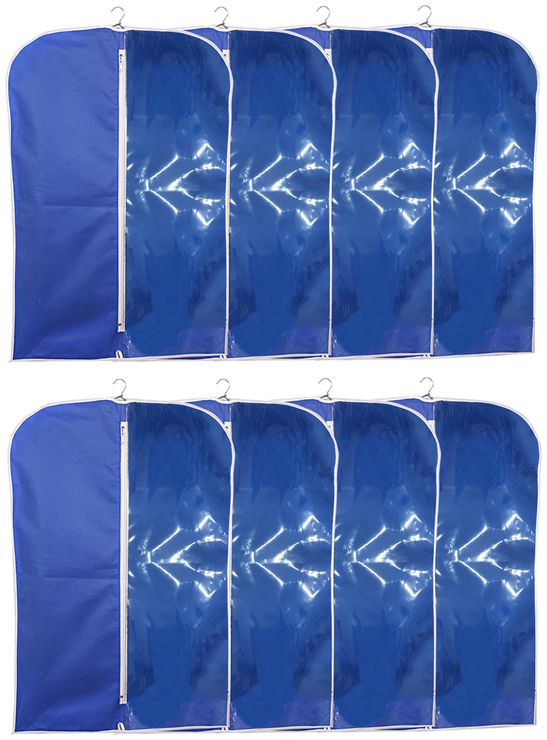 

Kuber Industries Non Woven 8 Pieces Men s Coat Blazer Cover (Blue) - CTHH22047