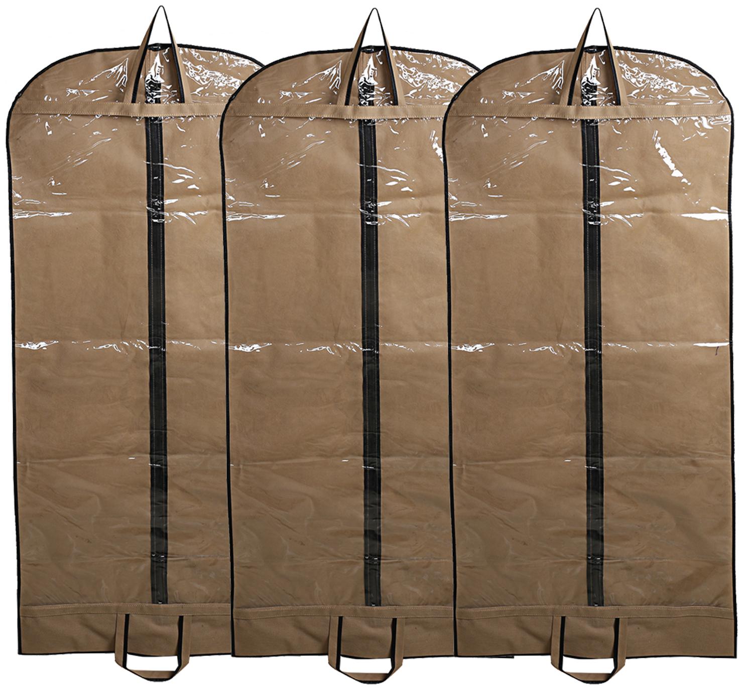 

Kuber Industries Non Woven 3 pcs Long Suit Sherwani Cover (Brown) - CTHH10836