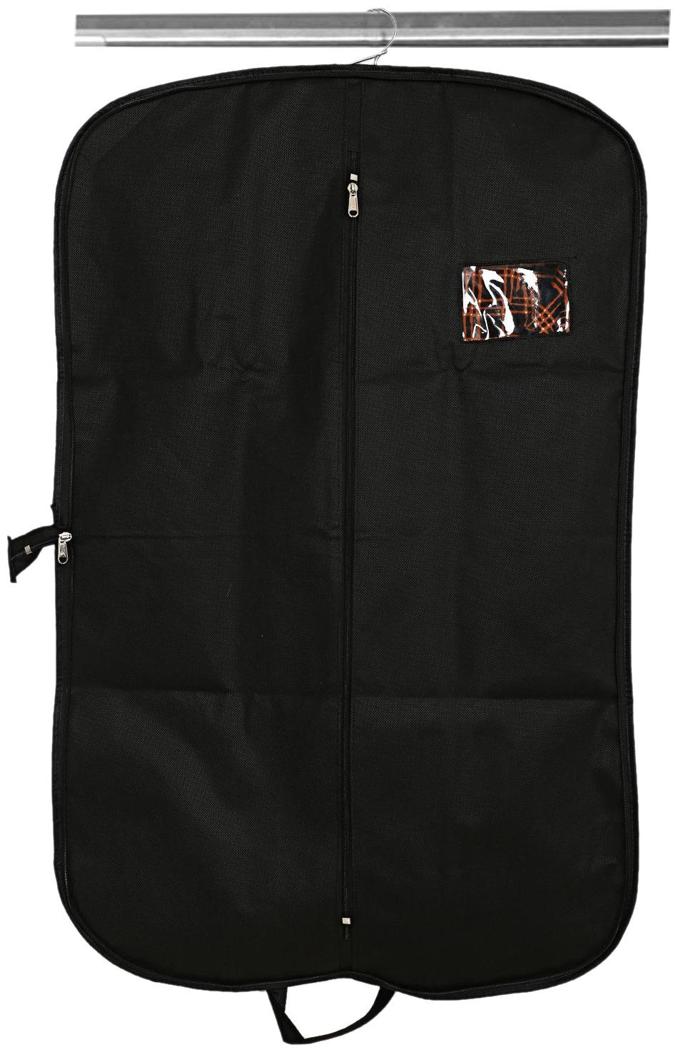 

Kuber Industries Foldable Non Woven Coat Blazer Cover (Black) CTHH10071