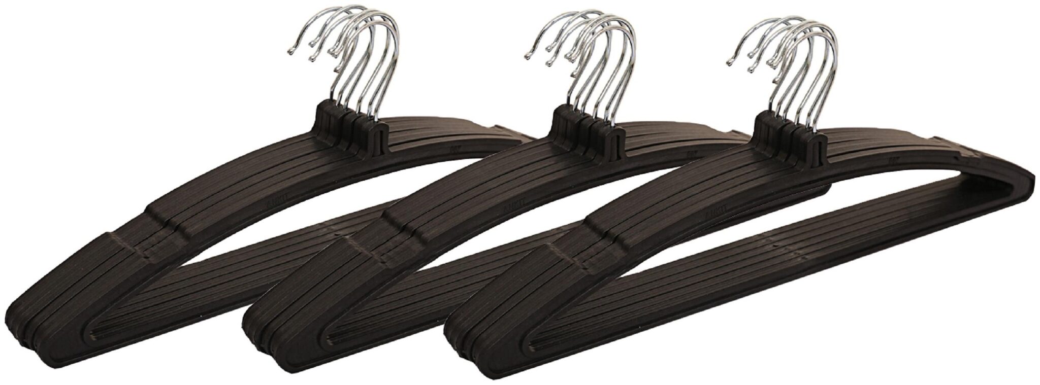 

Kuber Industries Plastic Hanger For Suit Cloth Set of 18 pcs Black CTHH19416