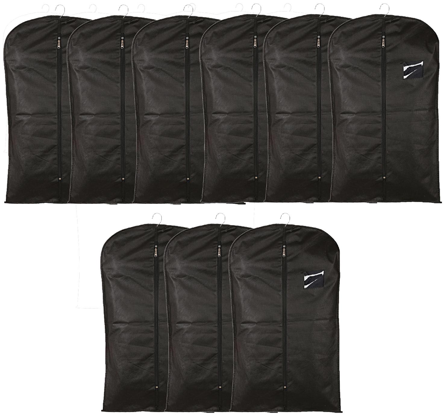 

Kuber Industries Non-woven 9 pcs Hanging Garment Cloth Cover For Kids (Black) - CTHH10782