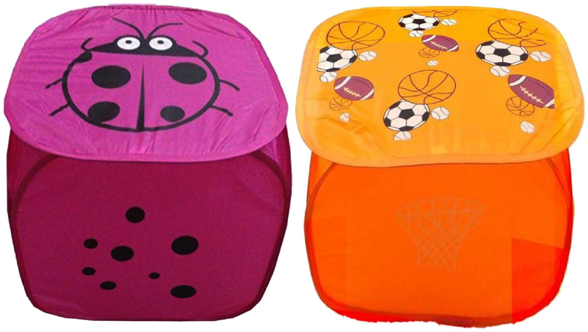 

Kuber Industries Polyester Multi Laundry Basket ( Set of 2 )