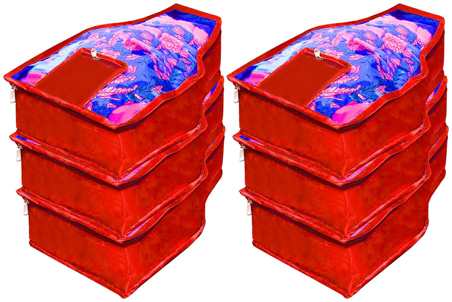 

Kuber Industries 6 Pieces Non Woven Blouse Cover Set (Red) - CTHH13833