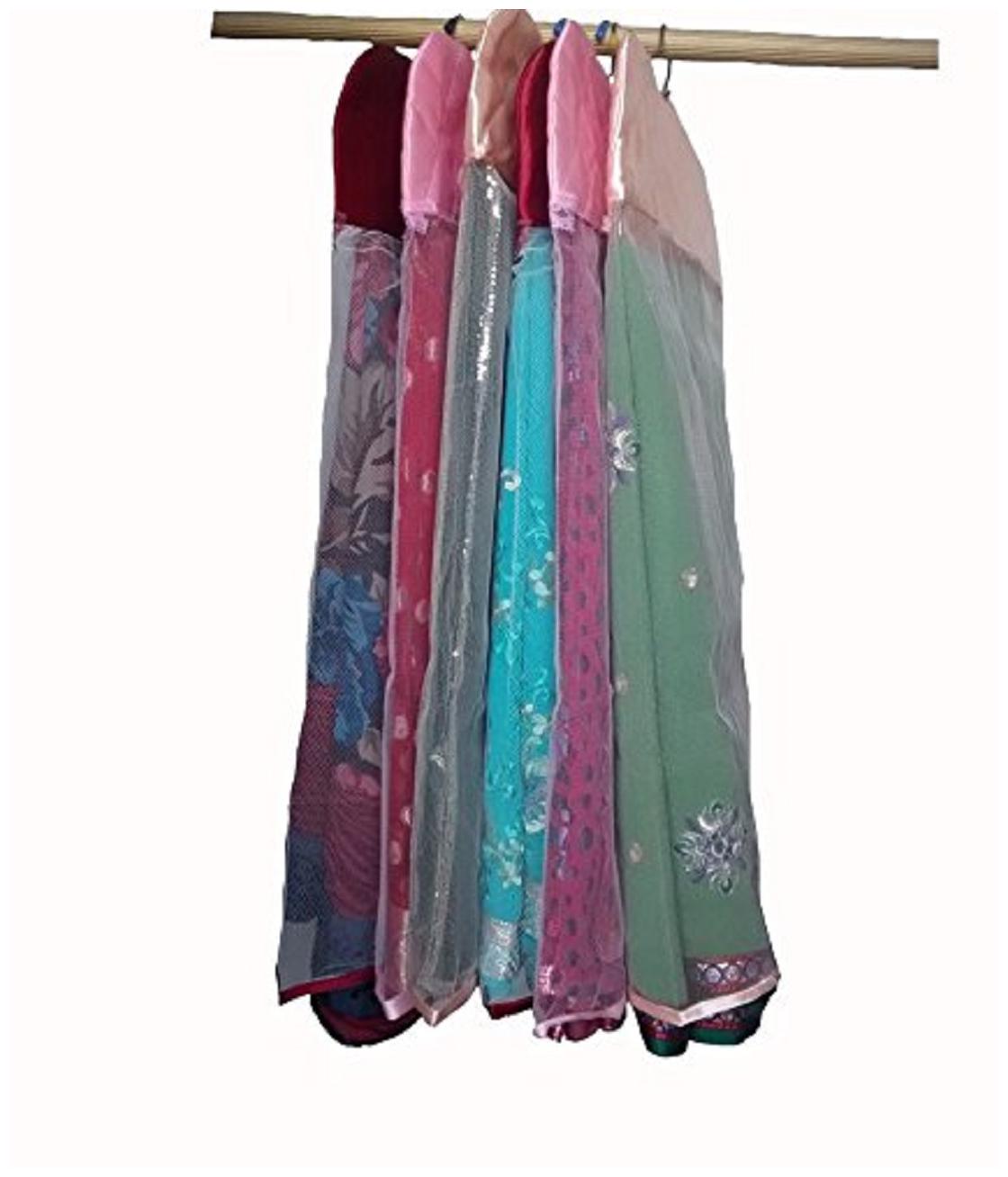 

Kuber IndustriesTM Hanging Saree Cover In Quilted Satin Set of 12 pcs CTHH19408