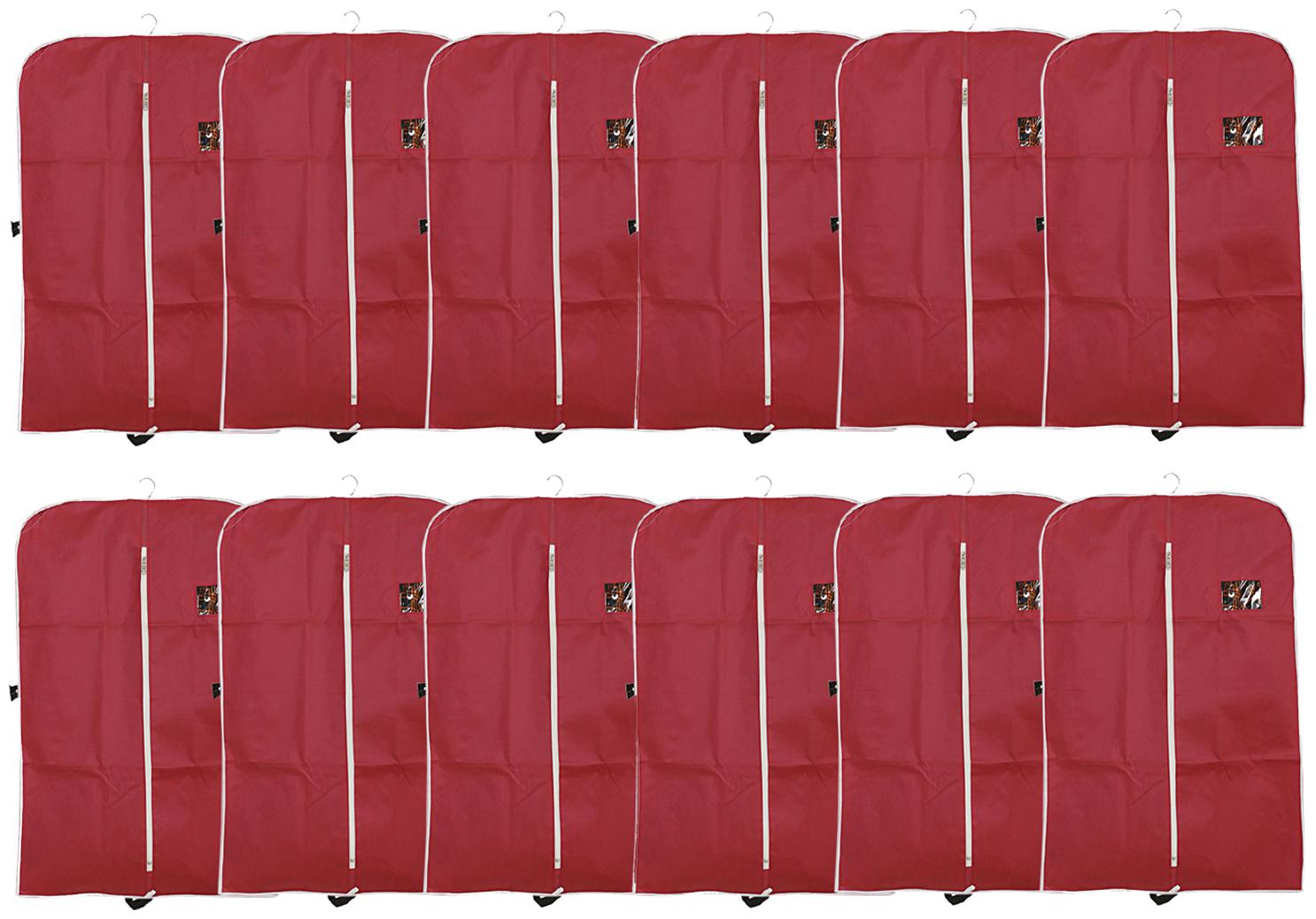 

Kuber Industries 12 pcs Non Woven Coat Blazer Cover (Maroon) CTHH10118