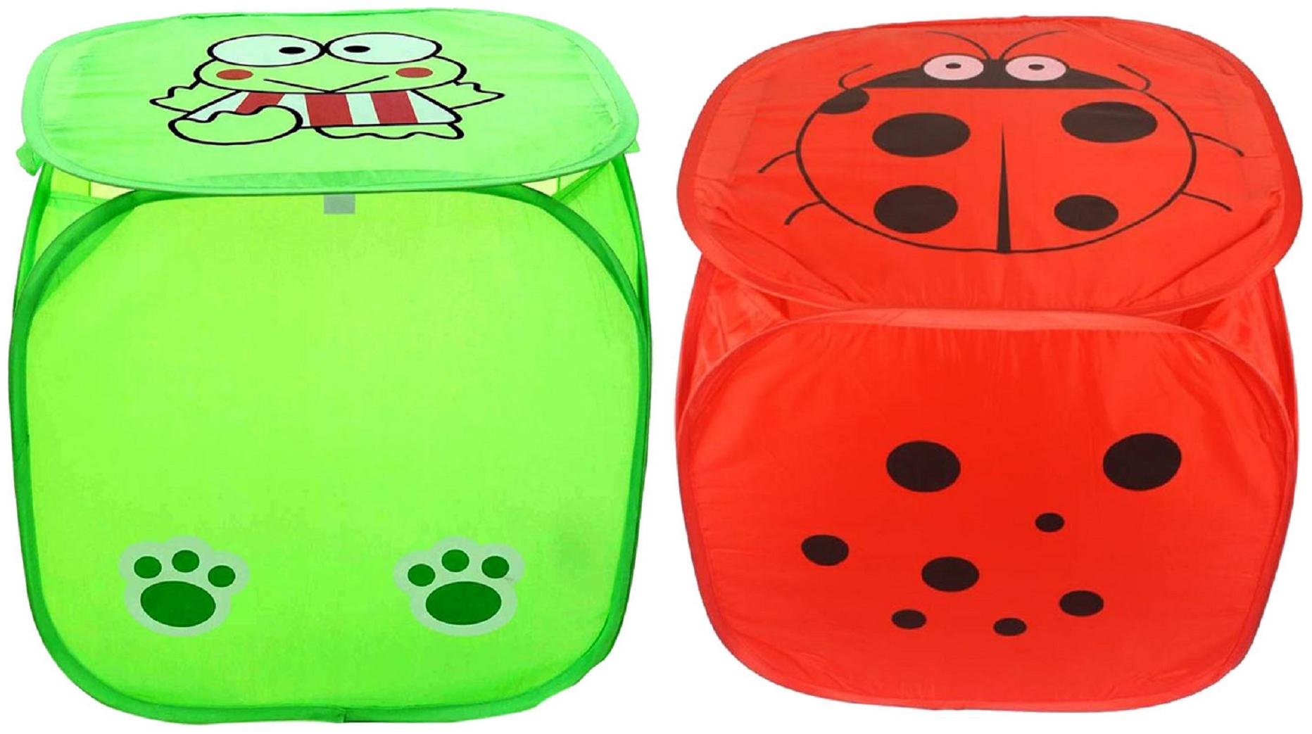 

Kuber Industries Polyester Multi Laundry Basket ( Set of 2 )