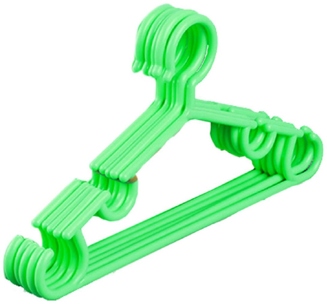 

Kuber Industries Plastic 5 pcs Baby Hanger Set for Wardrobe (Green) - CTHH18527