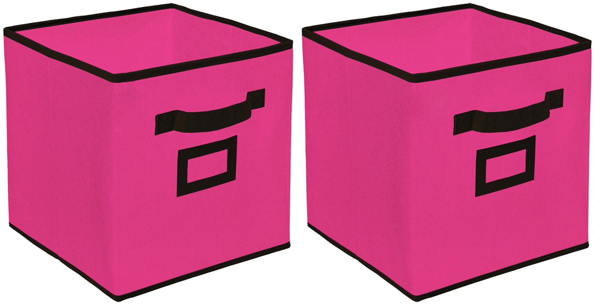 

Kuber Industries Non Woven 2 pcs Small Foldable Storage Organiser Cubes Boxes (Pink) - CTHH16861