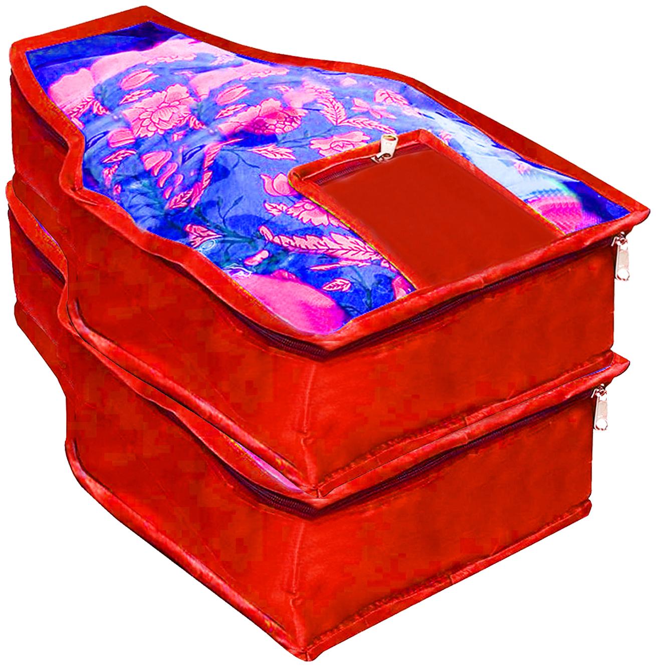 

Kuber Industries 2 Piece Non Woven Blouse Cover Set (Red) - CTHH13830