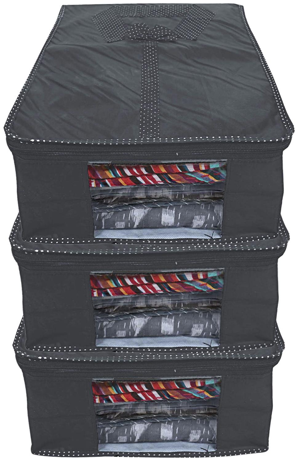 

Kuber Industries 3 pcs Parachute Waterproof Shirt Cover (Grey) - CTHH15005