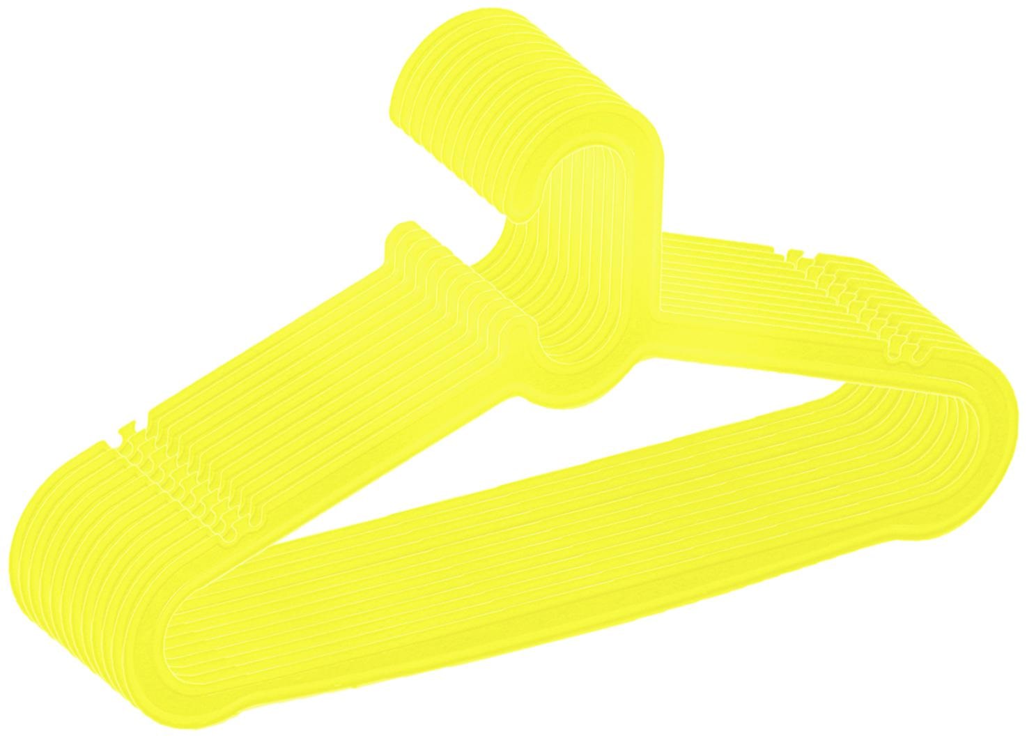 

Kuber Industries Plastic 12 pcs Hanger Set for Wardrobe (Light Green)- CTHH12990