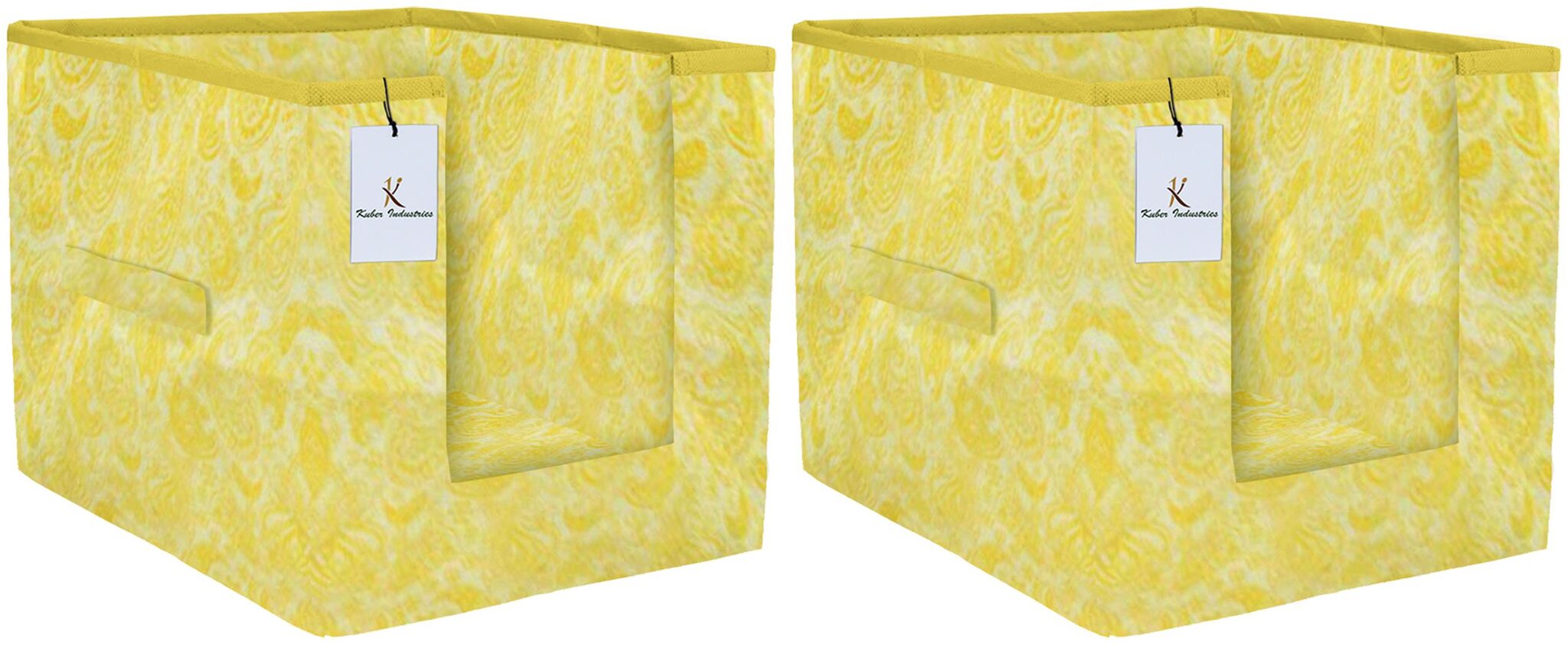 

Kuber Industries Leaf Printed 2 pc Non Woven Shirt Stacker Wardrobe Organizer Set (Gold) - CTHH16777