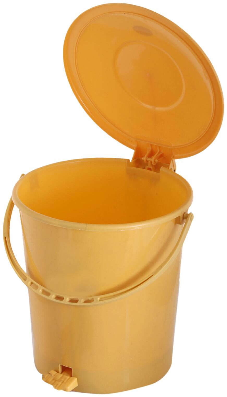 

Kuber Industries Plastic Dustbin Garbage Bin with Handle 10 L (Yellow) - CTHH16342
