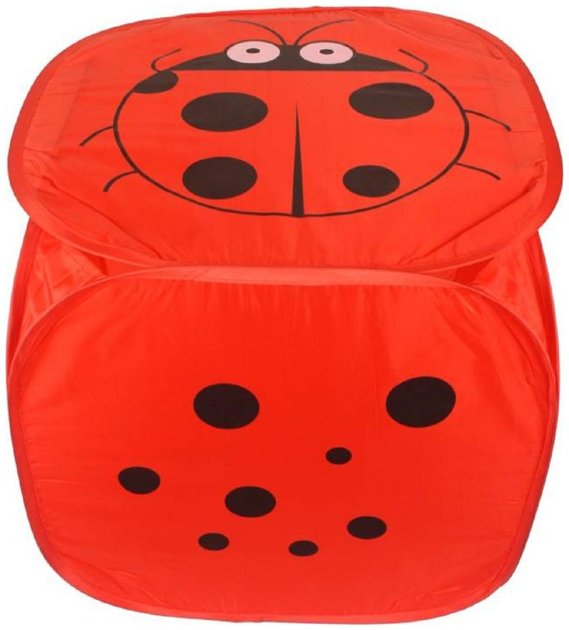 

Kuber Industries Polyester Red Laundry Basket ( Set of 1 )