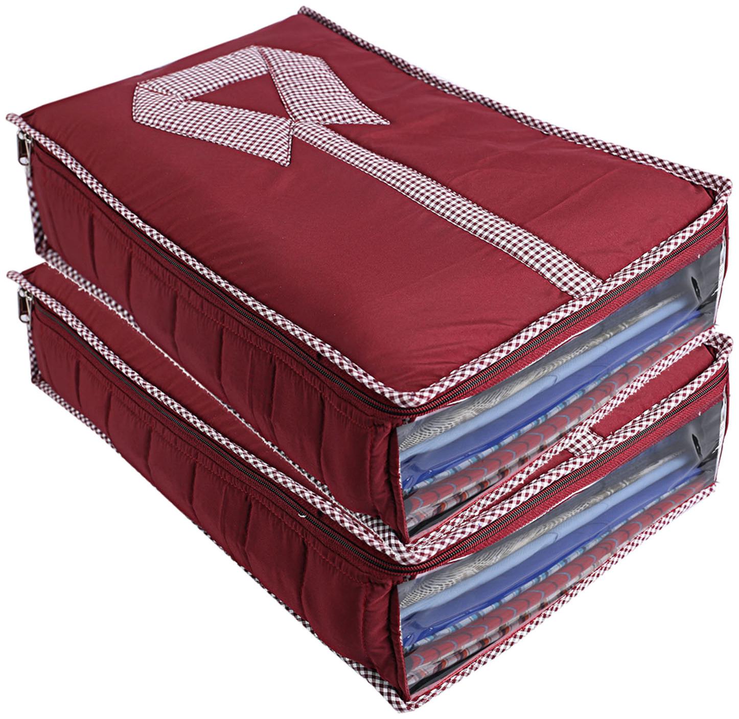 

Kuber Industries 2 pcs Cotton Shirt Cover (Maroon) - CTHH10697