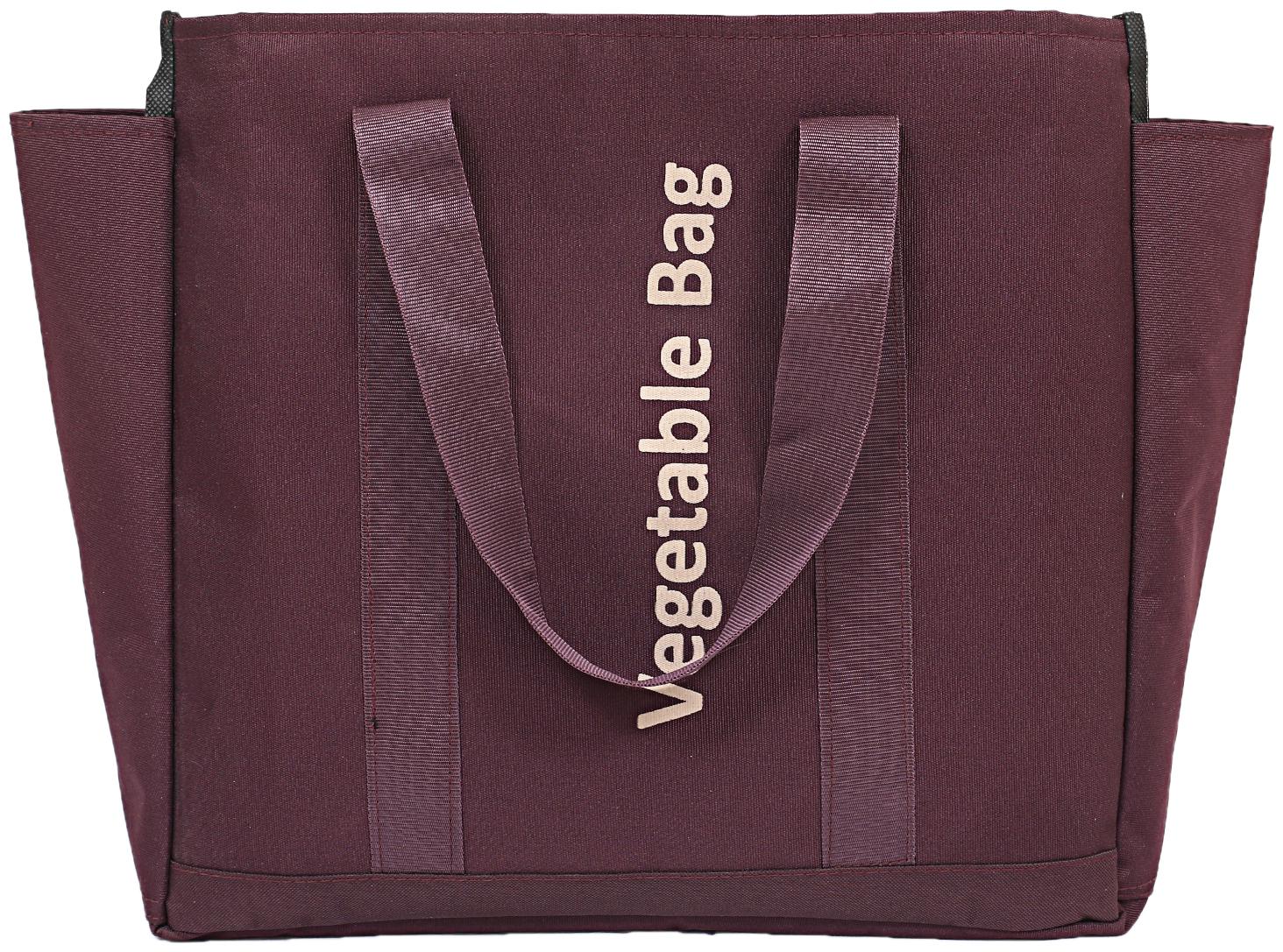 

Kuber Industries Canvas 1 pc Vegetable Grocery Bag (Wine)- CTHH10279