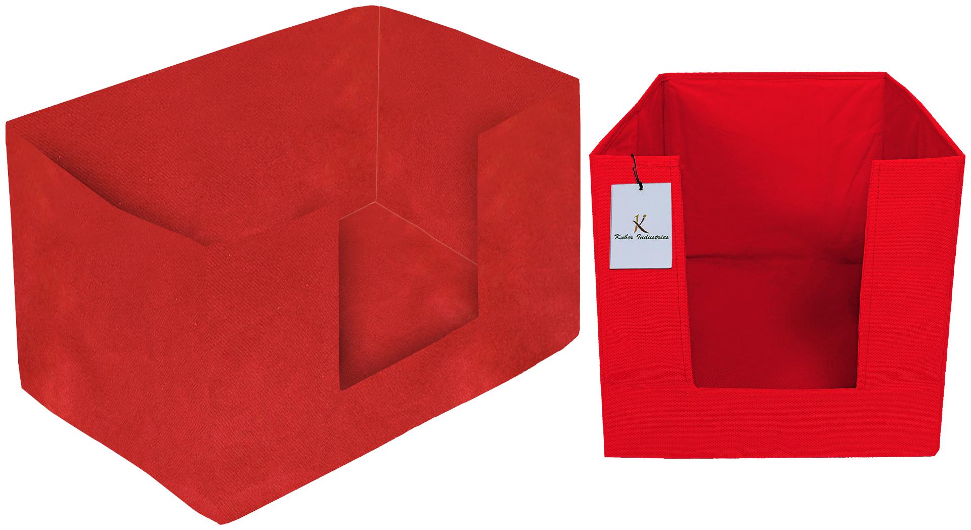 

Kuber Industries Non Woven 1 pc Shirt Stacker And 1 pc Foldable Rectangle Cloth Saree Stacker Cloth Wardrobe Organizer Wardrobe Organizer (Red) - CTHH17676