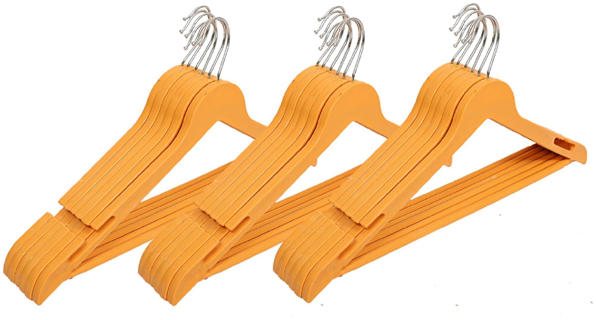 

Kuber Industries Plastic Hanger For Suit Set of 18 pcs Wooden CTHH19428