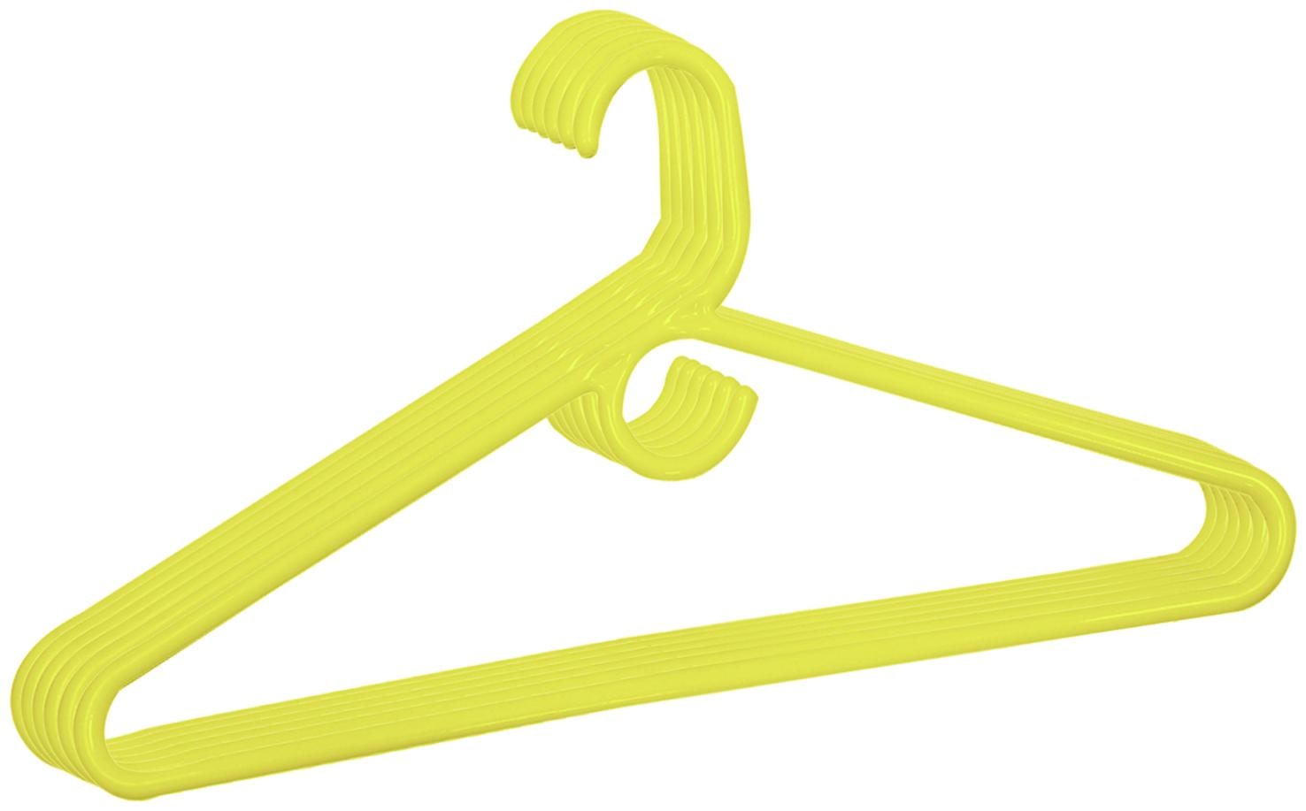 

Kuber Industries Plastic 6 pcs Hanger Set for Wardrobe (Green)- CTHH12970