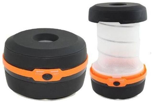 kudos Pop Up LED Bright White Light 3 Mode Plastic Flashlight Lantern with Flip Up Hanging Handle