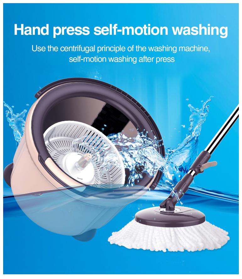 

Kumaka Portable 360 deg Rotated Spin Magic Mop Multi-Function Kitchen Bathroom Floor Cleaning Bucket Mop