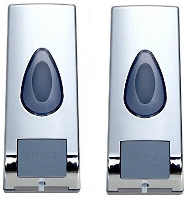 Kurvz Drop Color High Quality ABS 360 ml Soap Dispenser- Pack of 2