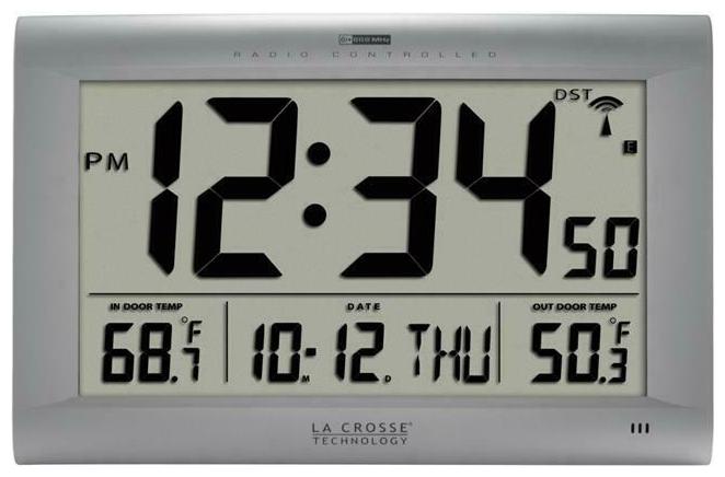 

La Crosse Technology 513-1311OT Atomic Digital Wall Clock with Outdoor Temper