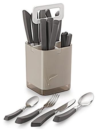 

Lacuzini 16pcs Stainless Steel Taper Cutlery Set with Stand