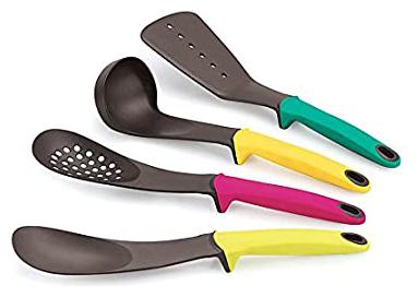 

Lacuzini 4pcs Colour Handle Nylon Serving Spoon Set