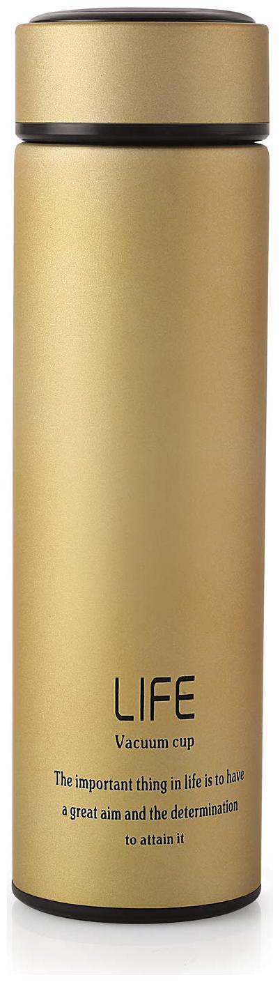 

Lacuzini 500 ml Stainless Steel Thermosteel Bottles ( Golden )