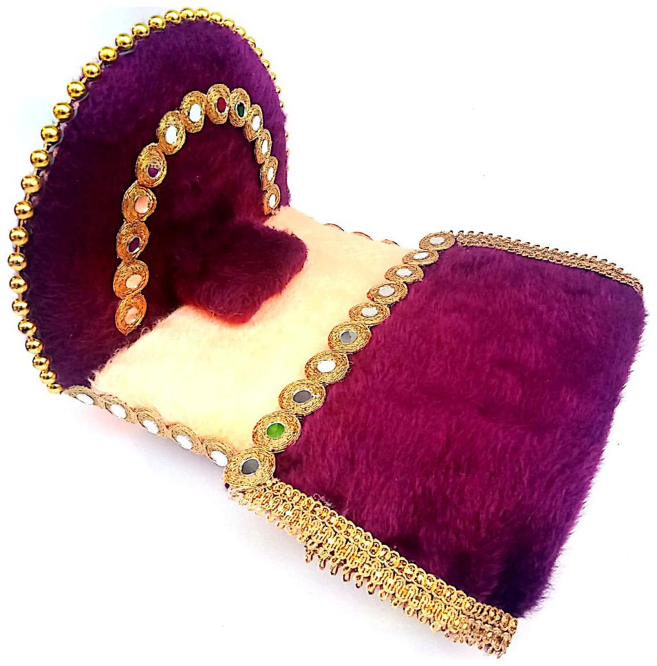 

Laddu gopal winter bed with Blancket ( Large size bed ) wooden quality bed