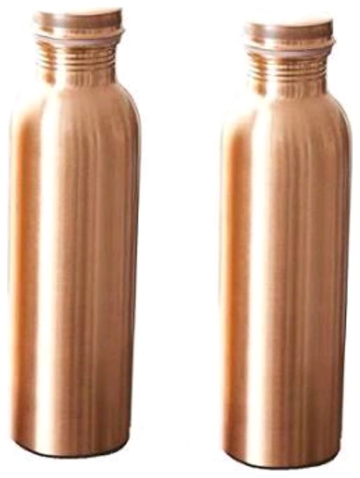 

PLAYNET Copper Brown Water Bottle ( 900 ml Set of 2 )