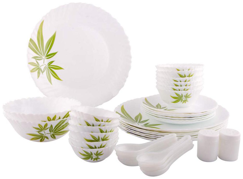 

Laopala Trinity Opalware Dinner Set of 37 White