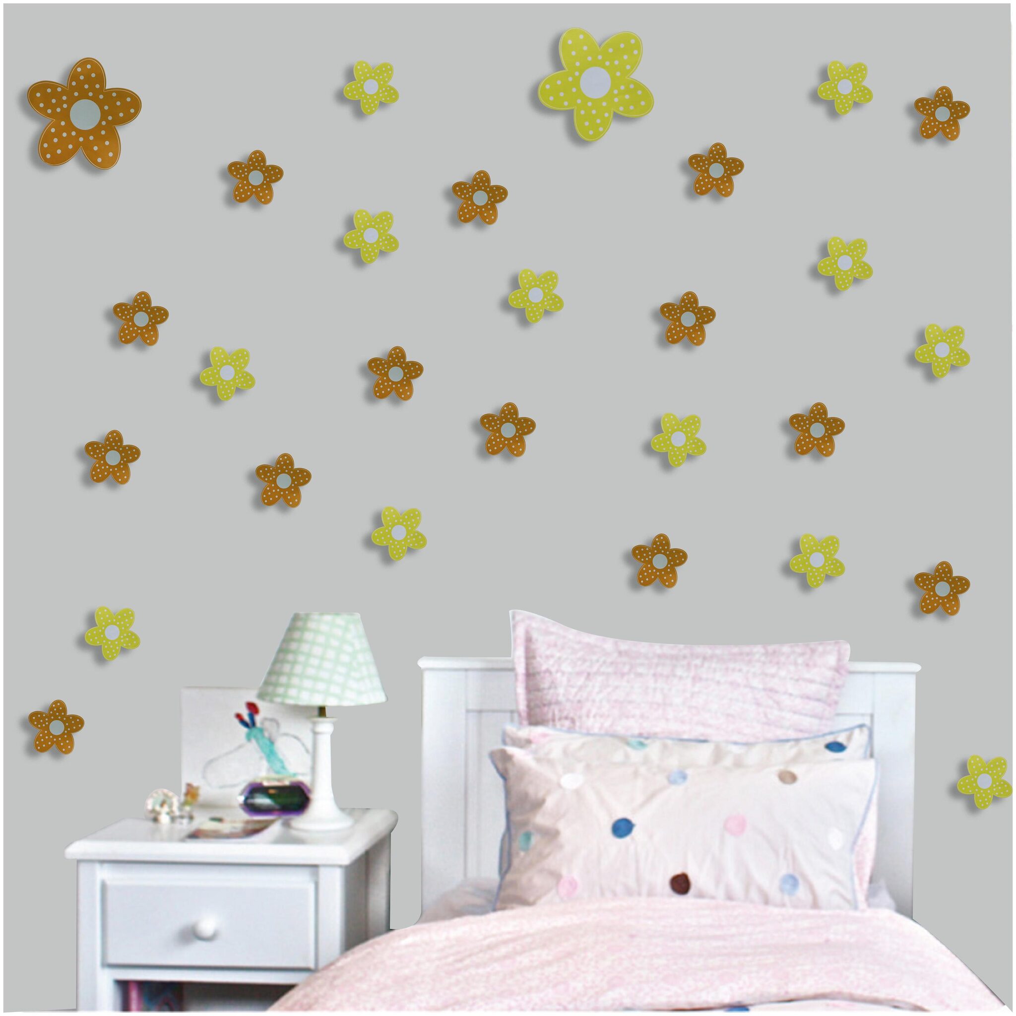 

Larbenz Big And Small Flower Wall Sticker (Pvc 50 Cm X 70 Cm)