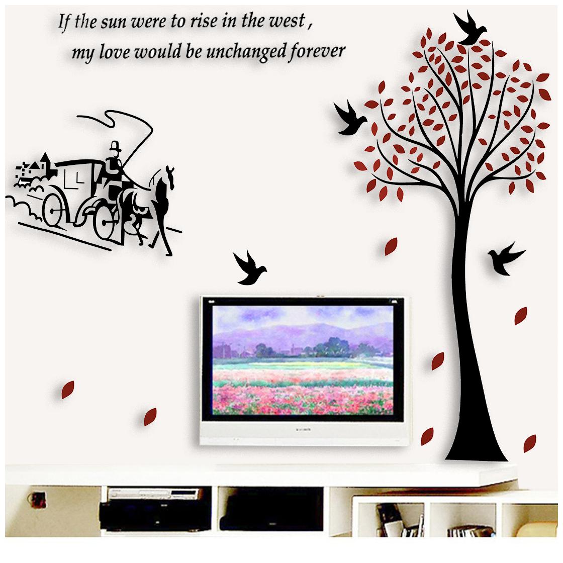 

LARBENZ Black Horse Wall Sticker PVC (Set of 1)