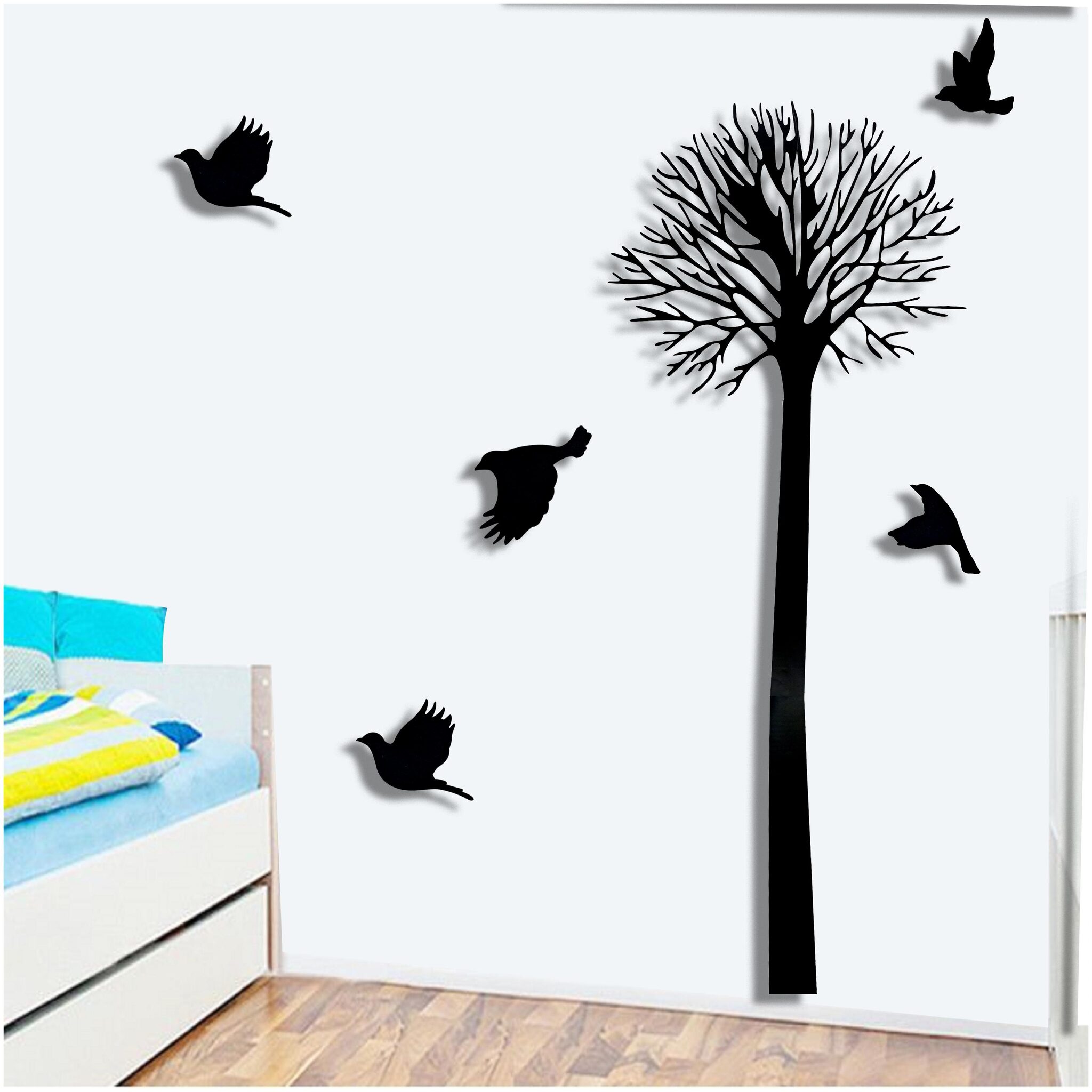 

Larbenz Black Bird And Black Tree Wall Sticker