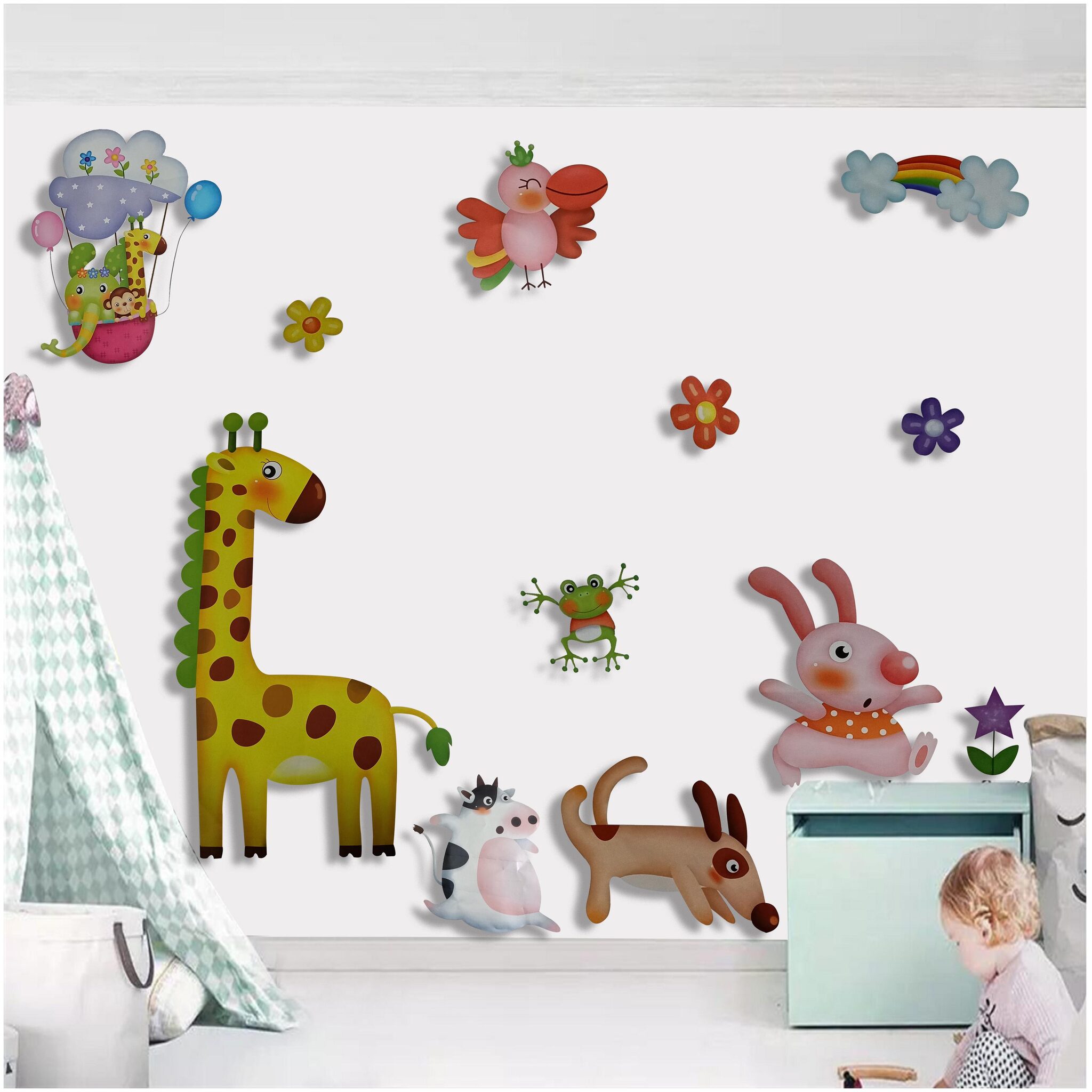 

Larbenz Colorful Cartoons Wall Sticker (Pvc 50 Cm X 70 Cm)