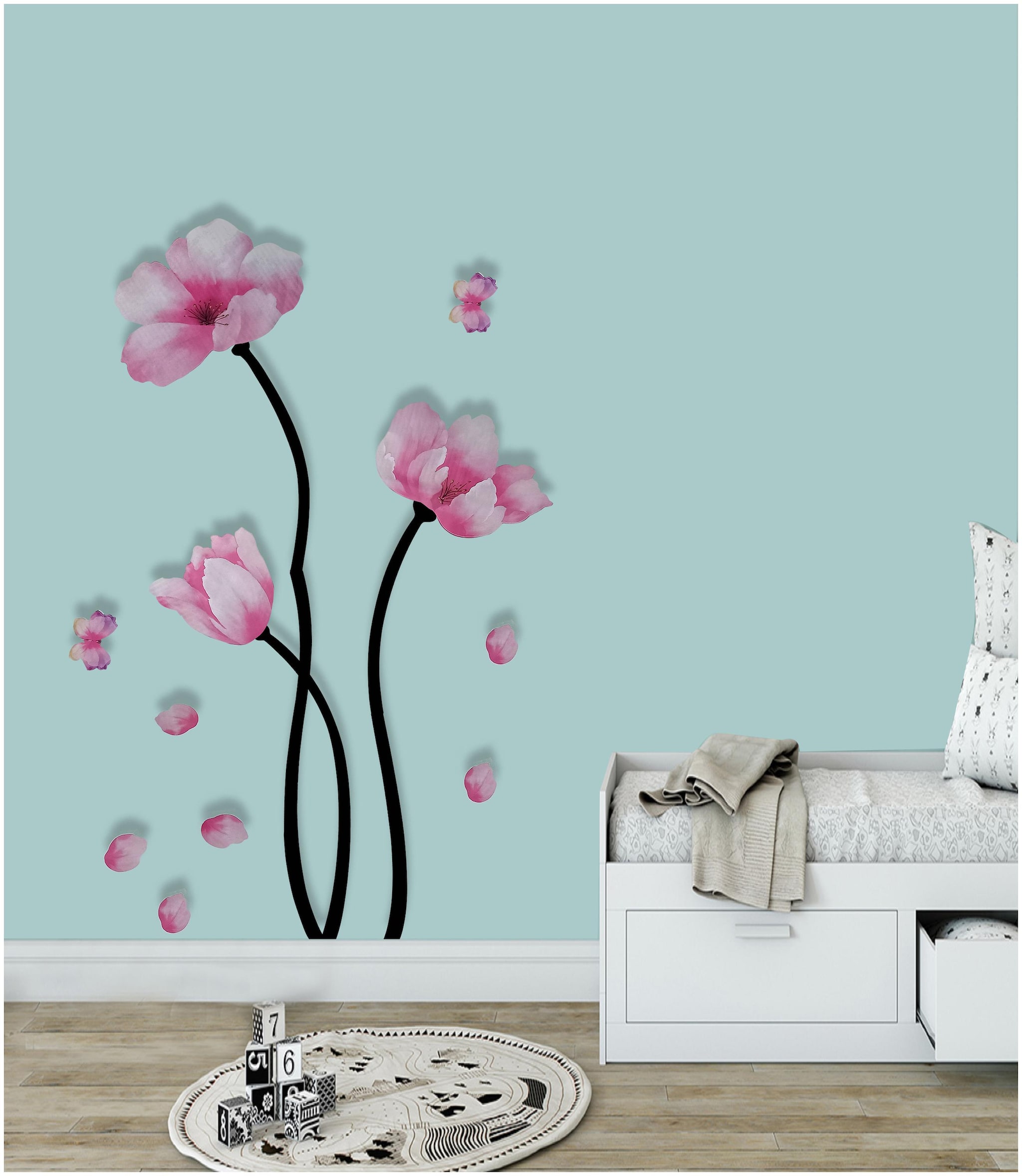 

Larbenz Pink Flower Wall Sticker