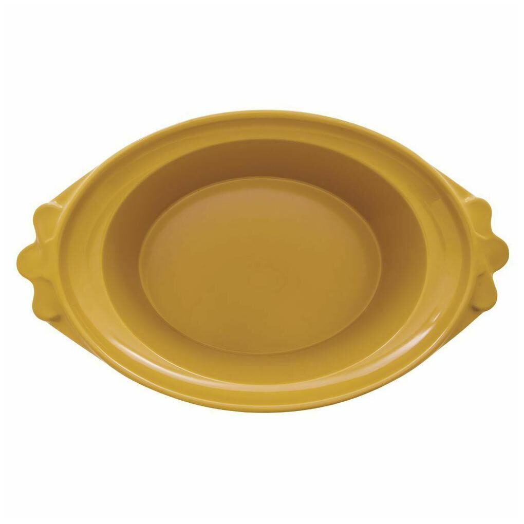 

Large Yellow Serving Bowl Oval Melamine Mustard Yellow 17 1 2 x 12 1 2 x 6