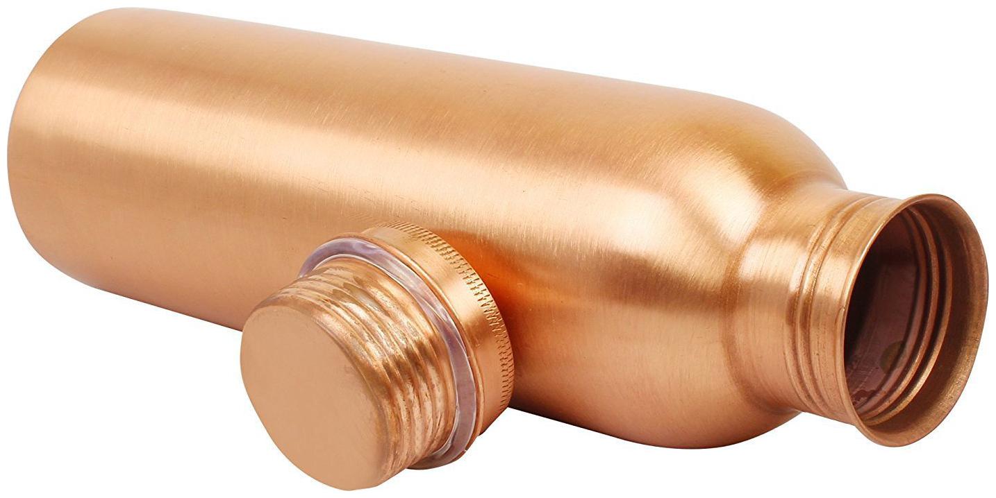 

INDIPOT Copper Brown Water Bottle ( 1000 ml Set of 1 )