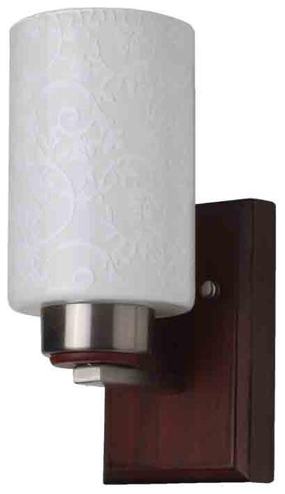 

LeArc Designer Lighting WL1795 Contemporary Glass-Metal-Wood Wall Lights