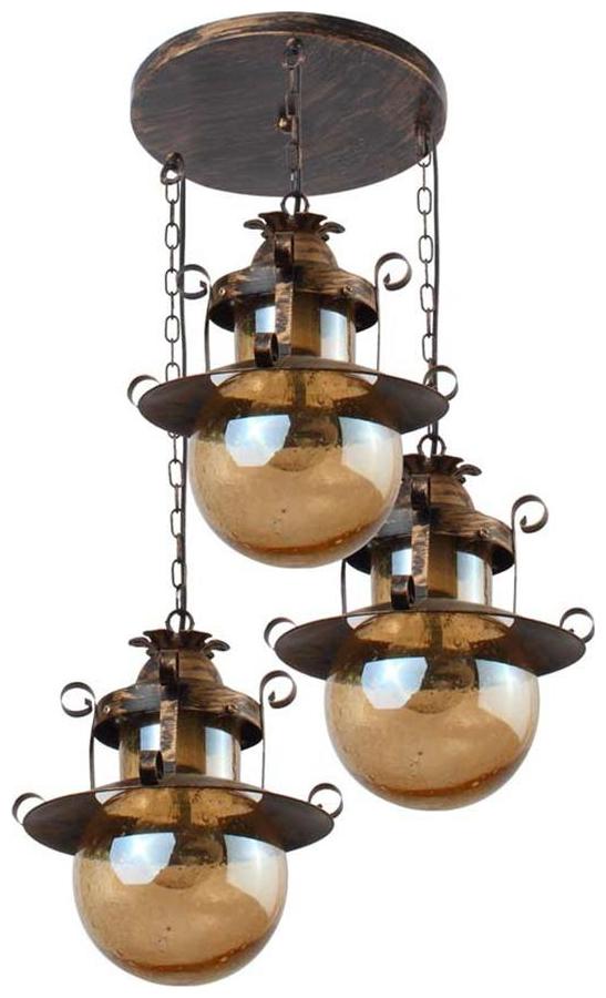 

LeArc Designer Lighting Wrought Iron Rustic Finish Pendent HL3849-3