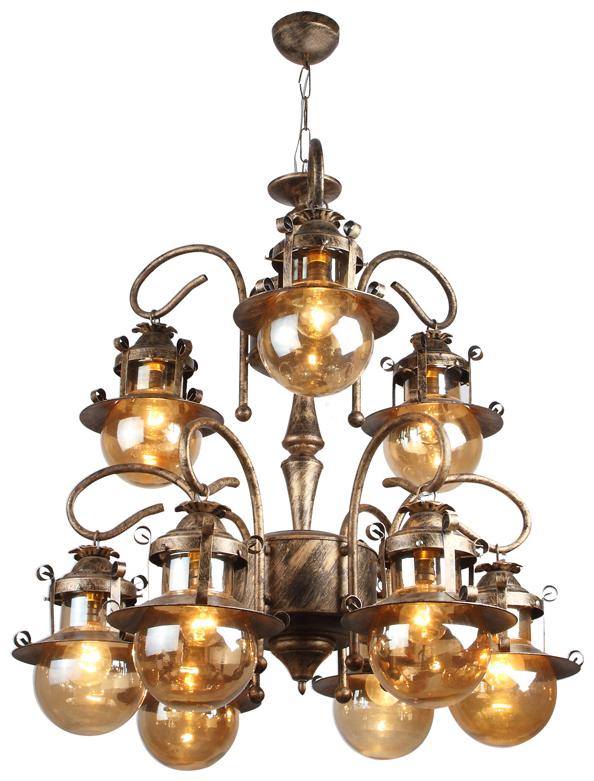 

Learc Designer Lighting Wrought Iron Rustic Finish Chandelier CH410-9