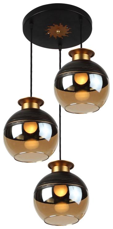 

Learc Designer Lighting Glass Metal Pendent Multiples HL5032-3