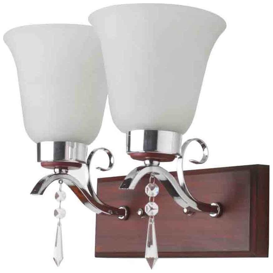 

Learc Designer Lighting Contemporary Glass Metal Wood Wall Light